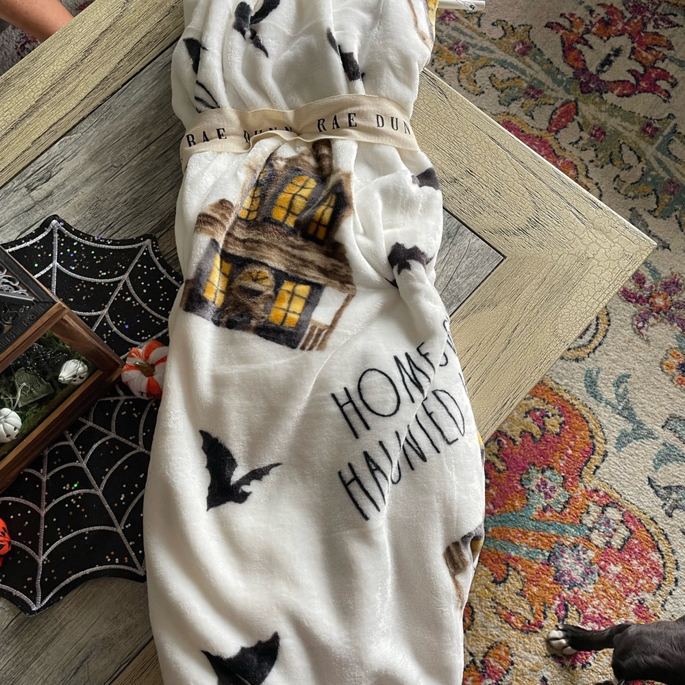 Halloween Rae Dunn throw NWT